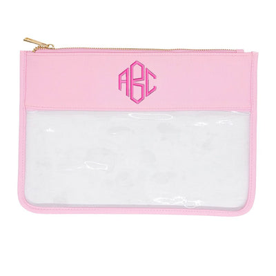 Monogrammed Clear Pouch - United Monograms