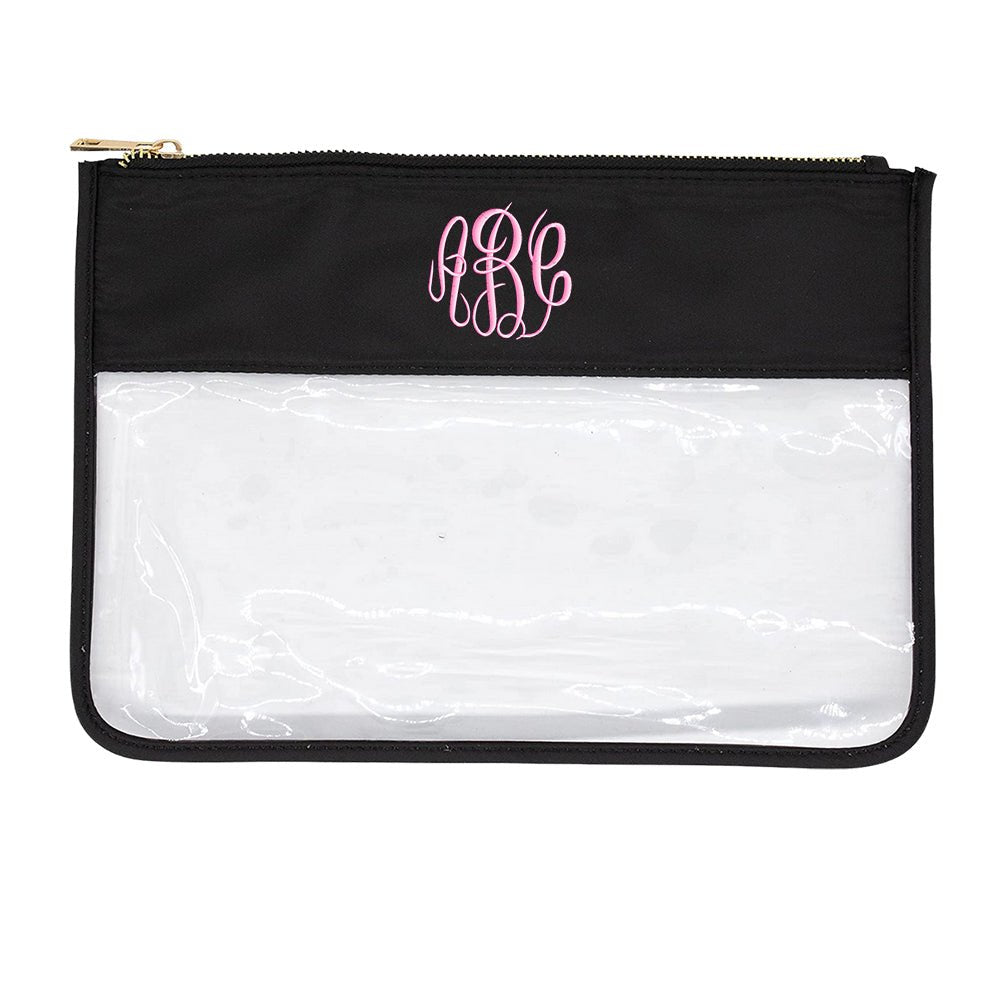 Monogrammed Clear Pouch - United Monograms