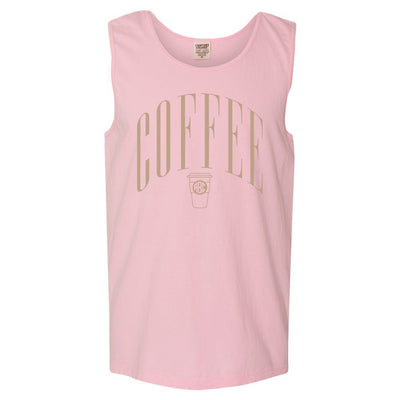 Monogrammed 'Coffee' Comfort Colors Tank Top - United Monograms