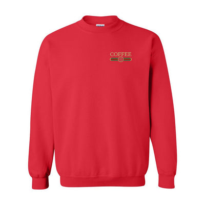 Monogrammed Coffee Designer Dupe Crewneck Sweatshirt - United Monograms