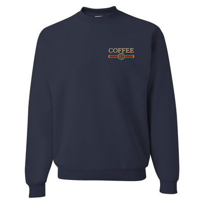 Monogrammed Coffee Designer Dupe Crewneck Sweatshirt - United Monograms