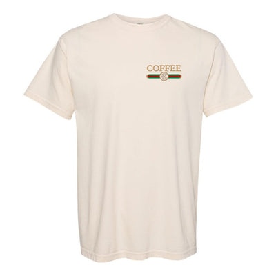 Monogrammed Coffee Designer Dupe T-Shirt - United Monograms