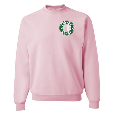 Monogrammed Coffee Lover Crewneck Sweatshirt - United Monograms