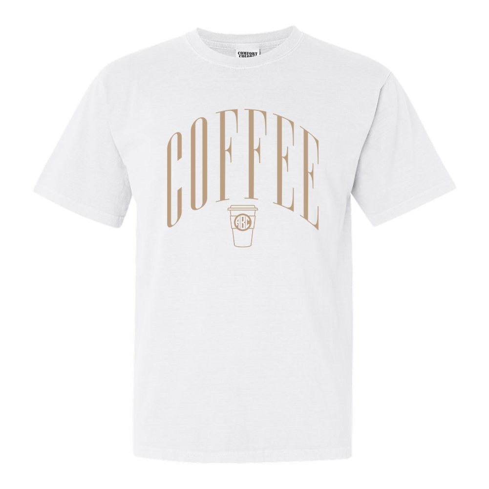 Monogrammed 'Coffee' T-Shirt - United Monograms