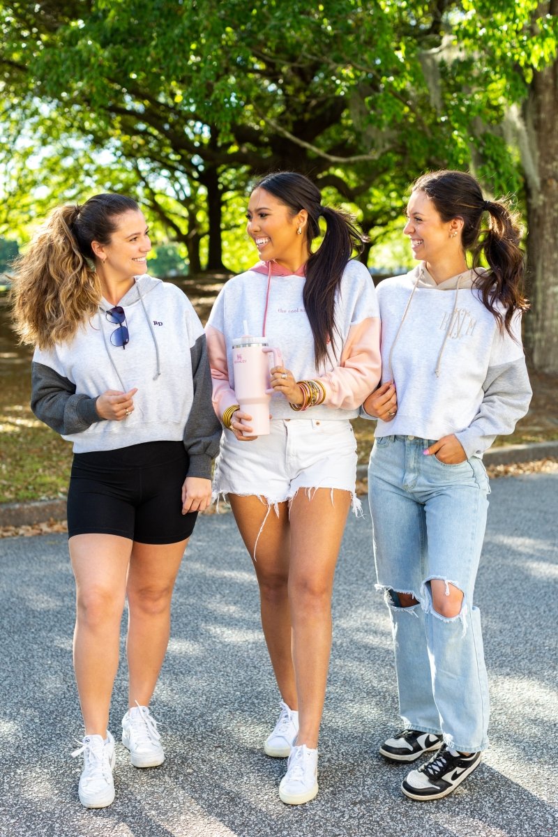 Monogrammed Colorblock Hoodie - United Monograms