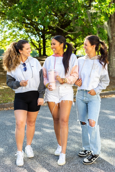 Monogrammed Colorblock Hoodie - United Monograms