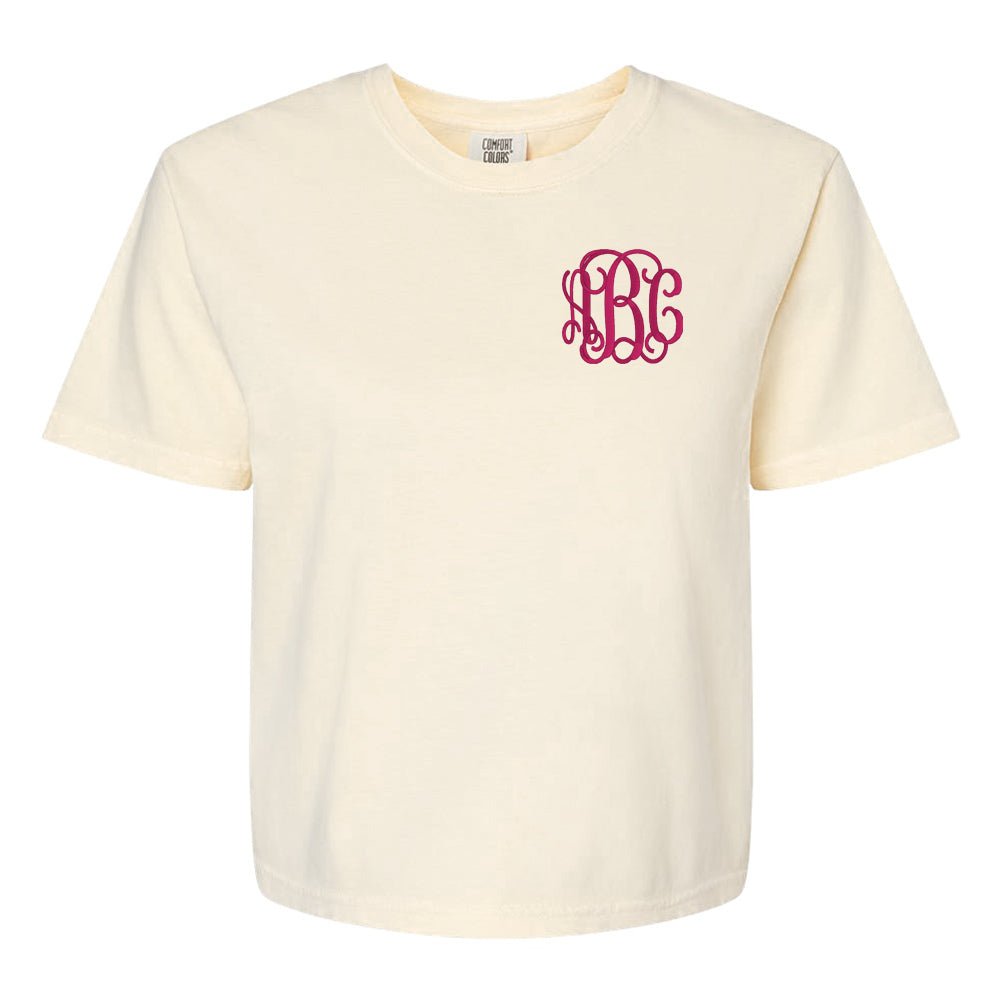 Monogrammed Comfort Colors Boxy T-Shirt - United Monograms