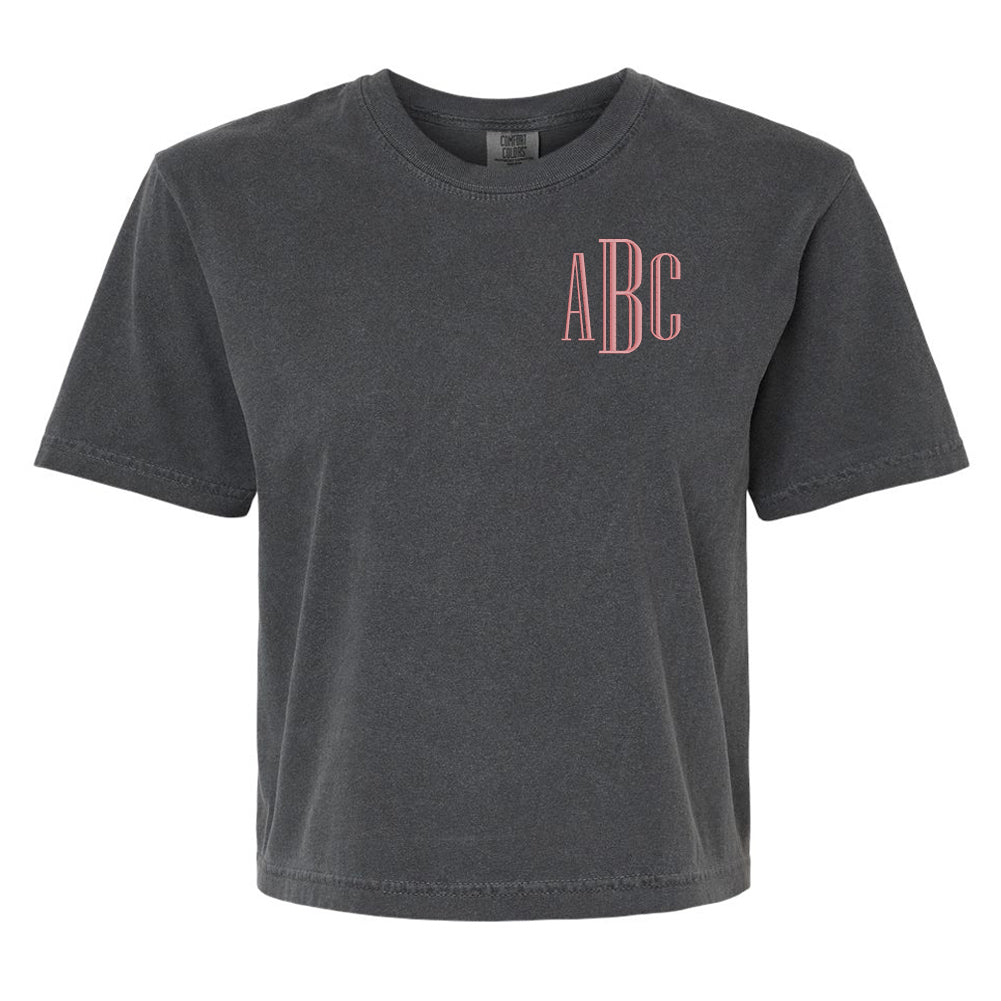 Monogrammed Comfort Colors Boxy T-Shirt - United Monograms
