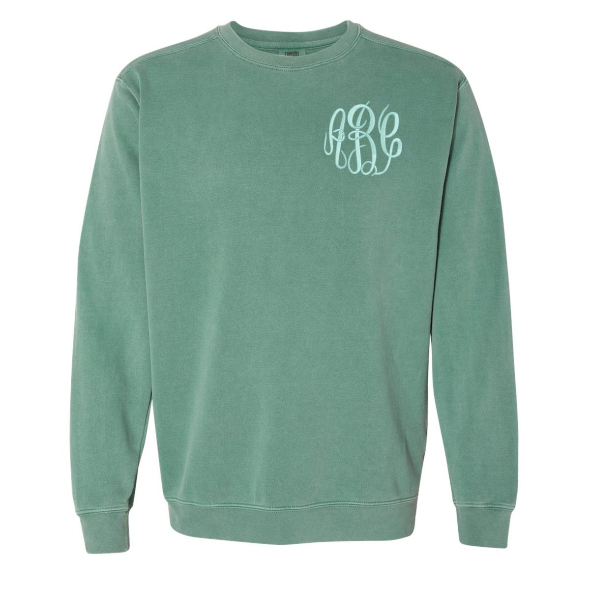Monogrammed Comfort Colors Crewneck Sweatshirt - United Monograms