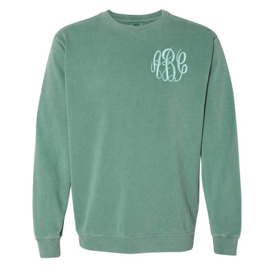 Monogrammed Comfort Colors Crewneck Sweatshirt - United Monograms