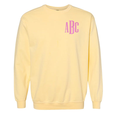 Monogrammed Comfort Colors Crewneck Sweatshirt - United Monograms