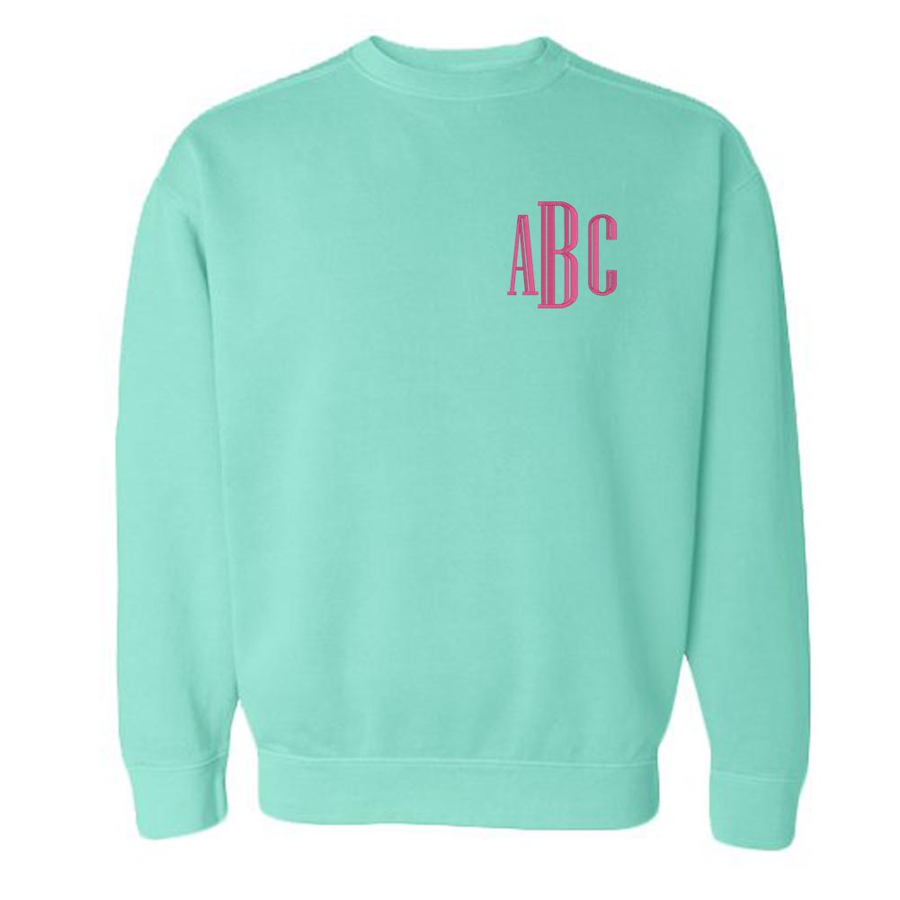 Monogrammed Comfort Colors Crewneck Sweatshirt - United Monograms