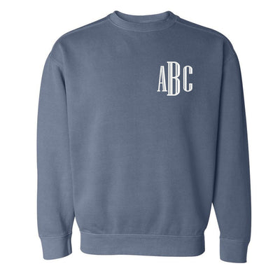 Monogrammed Comfort Colors Crewneck Sweatshirt - United Monograms