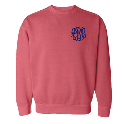 Monogrammed Comfort Colors Crewneck Sweatshirt - United Monograms