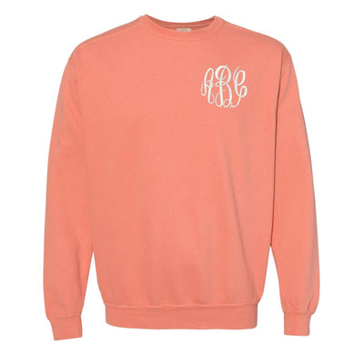 Monogrammed Comfort Colors Crewneck Sweatshirt - United Monograms
