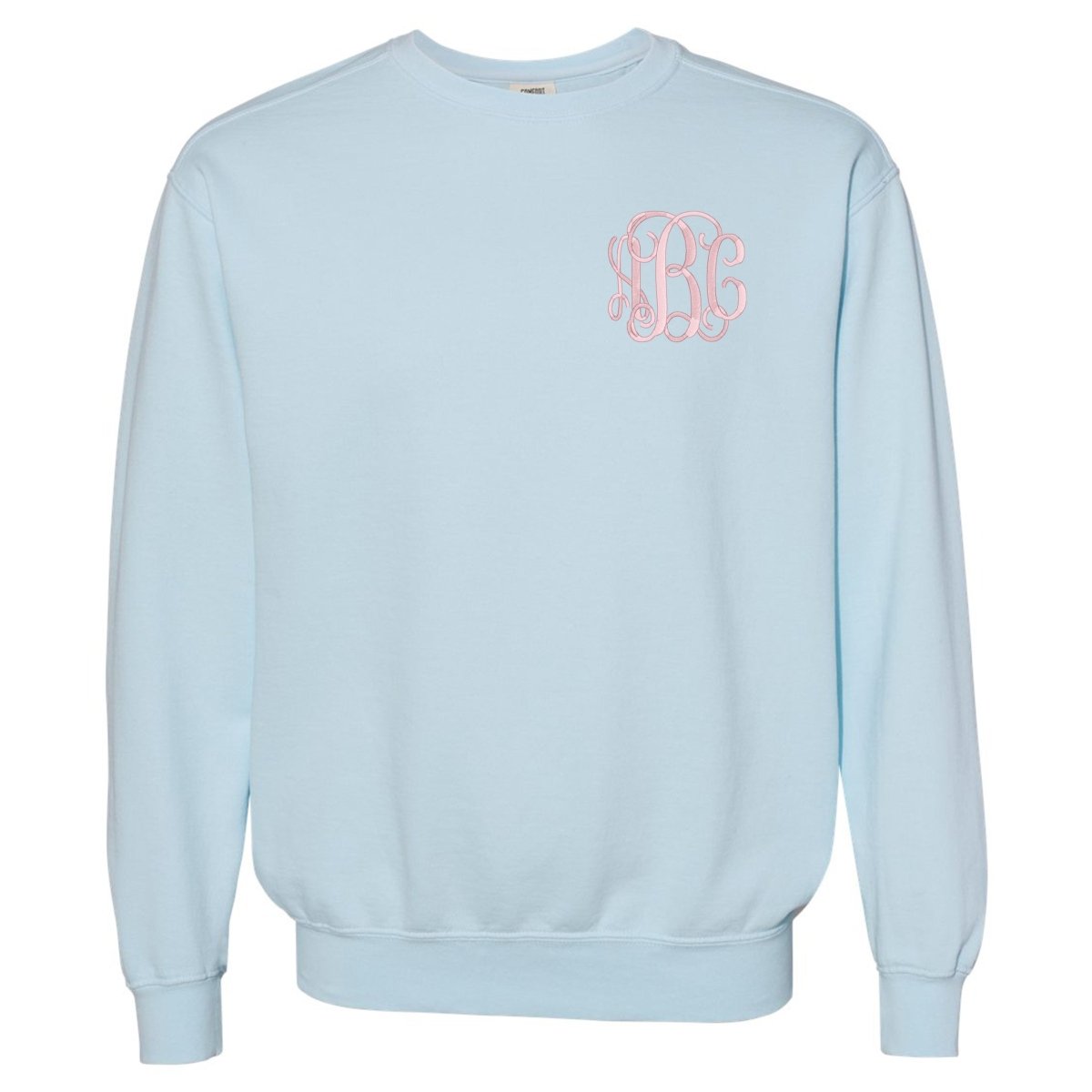 Monogrammed Comfort Colors Crewneck Sweatshirt - United Monograms