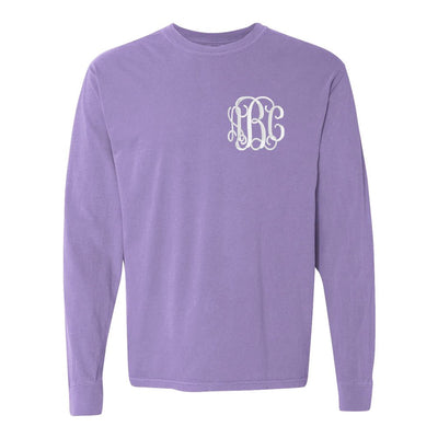 Monogrammed Comfort Colors Long Sleeve T-Shirt - United Monograms