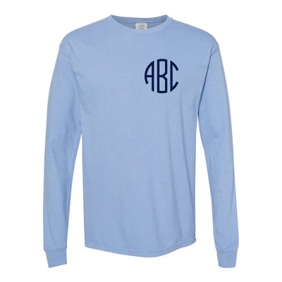 Monogrammed Comfort Colors Long Sleeve T-Shirt - United Monograms