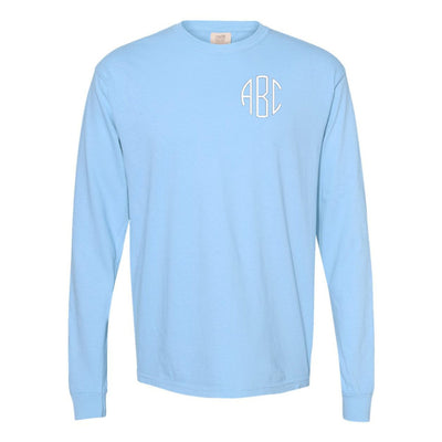 Monogrammed Comfort Colors Long Sleeve T-Shirt - United Monograms