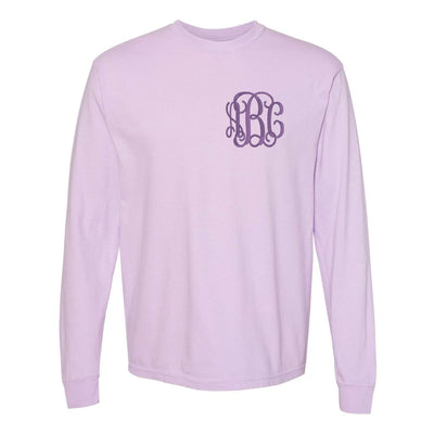 Monogrammed Comfort Colors Long Sleeve T-Shirt - United Monograms
