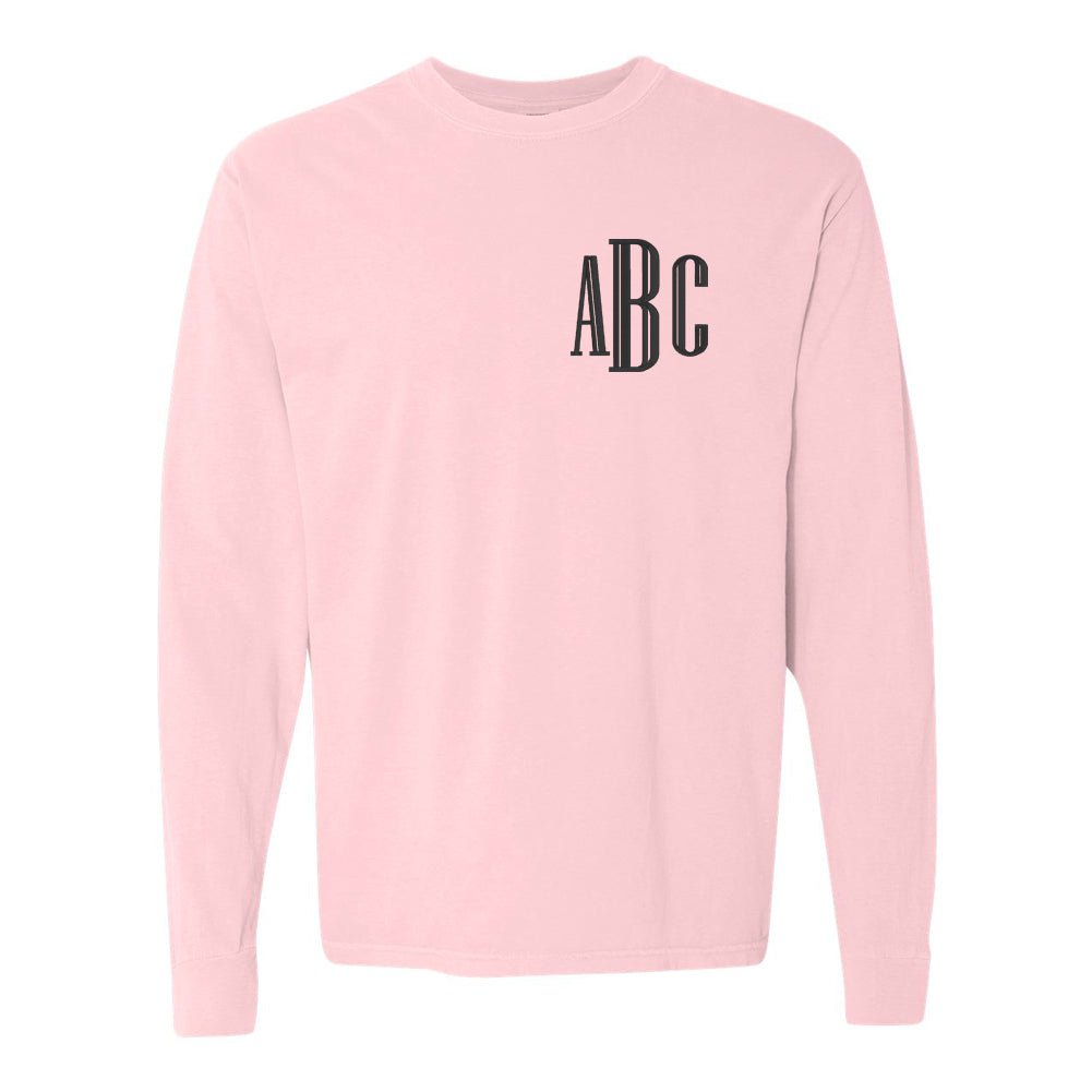 Monogrammed Comfort Colors Long Sleeve T-Shirt - United Monograms