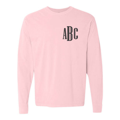 Monogrammed Comfort Colors Long Sleeve T-Shirt - United Monograms
