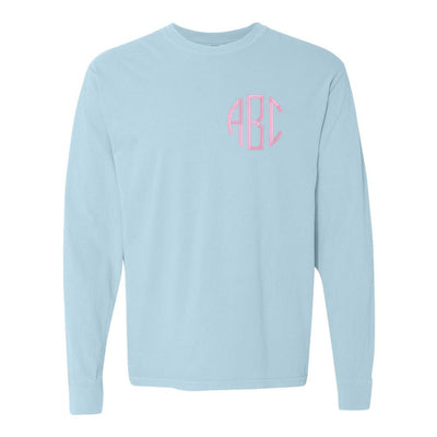 Monogrammed Comfort Colors Long Sleeve T-Shirt - United Monograms
