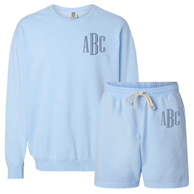 Monogrammed Comfort Colors Shorts Sweat Set - United Monograms