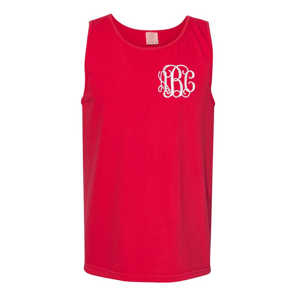 Monogrammed Comfort Colors Tank - United Monograms