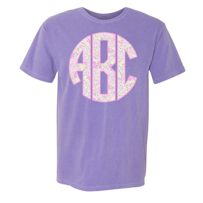 Monogrammed ‘Coquette Floral Patterns’ Big Print T-Shirt - United Monograms