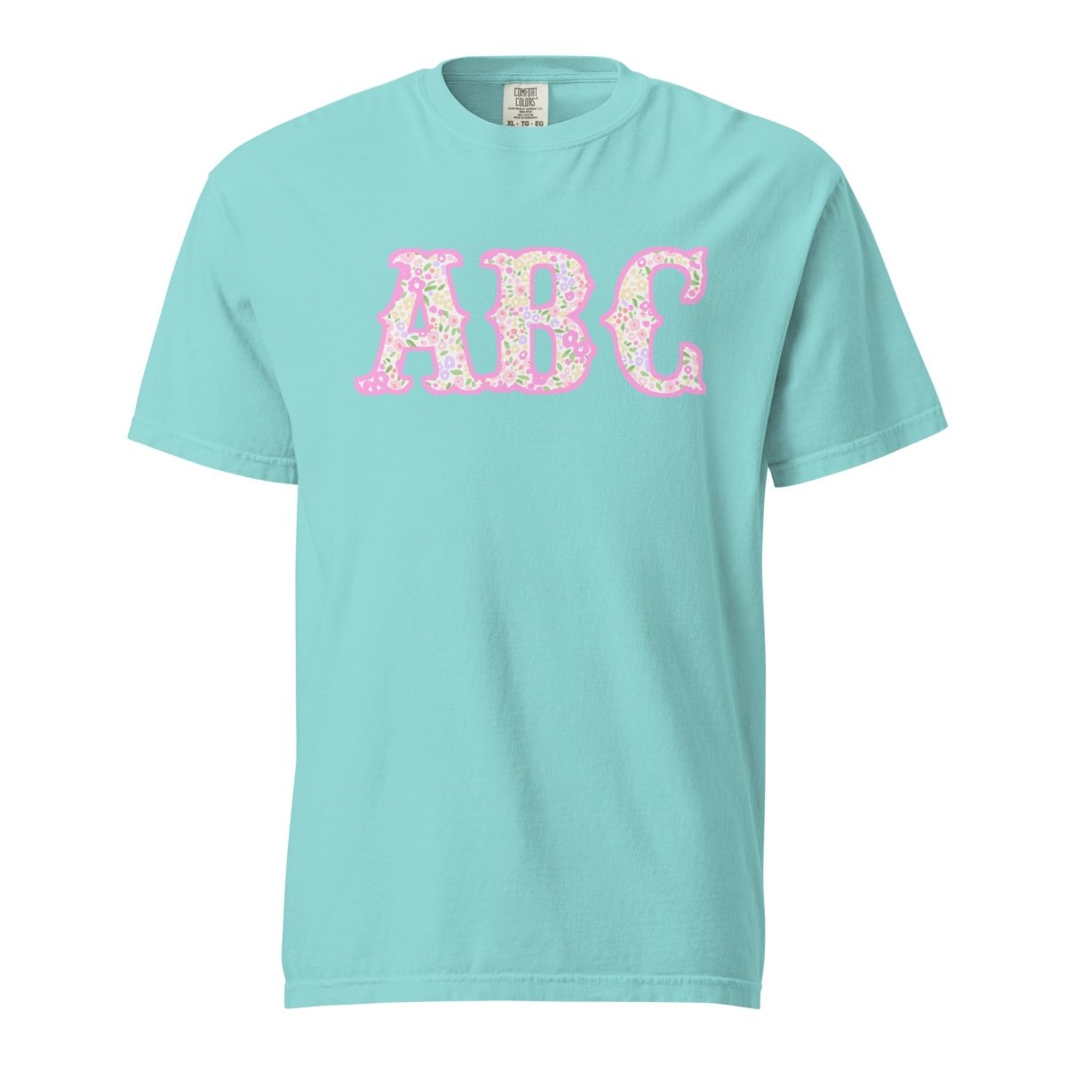 Monogrammed ‘Coquette Floral Patterns’ Big Print T-Shirt - United Monograms