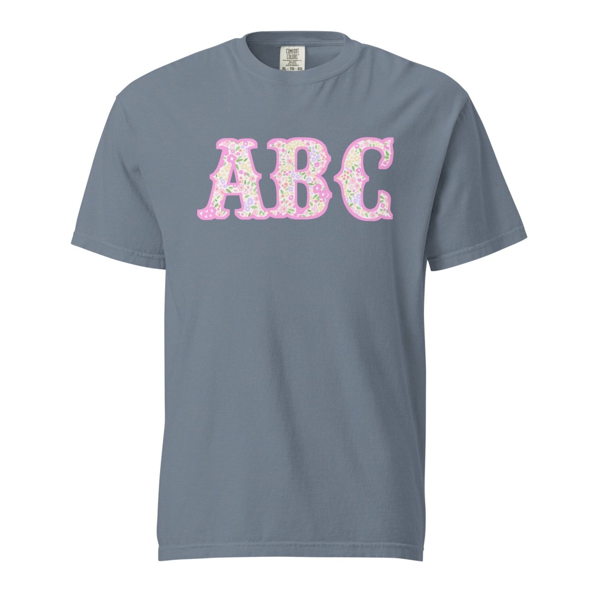 Monogrammed ‘Coquette Floral Patterns’ Big Print T-Shirt - United Monograms