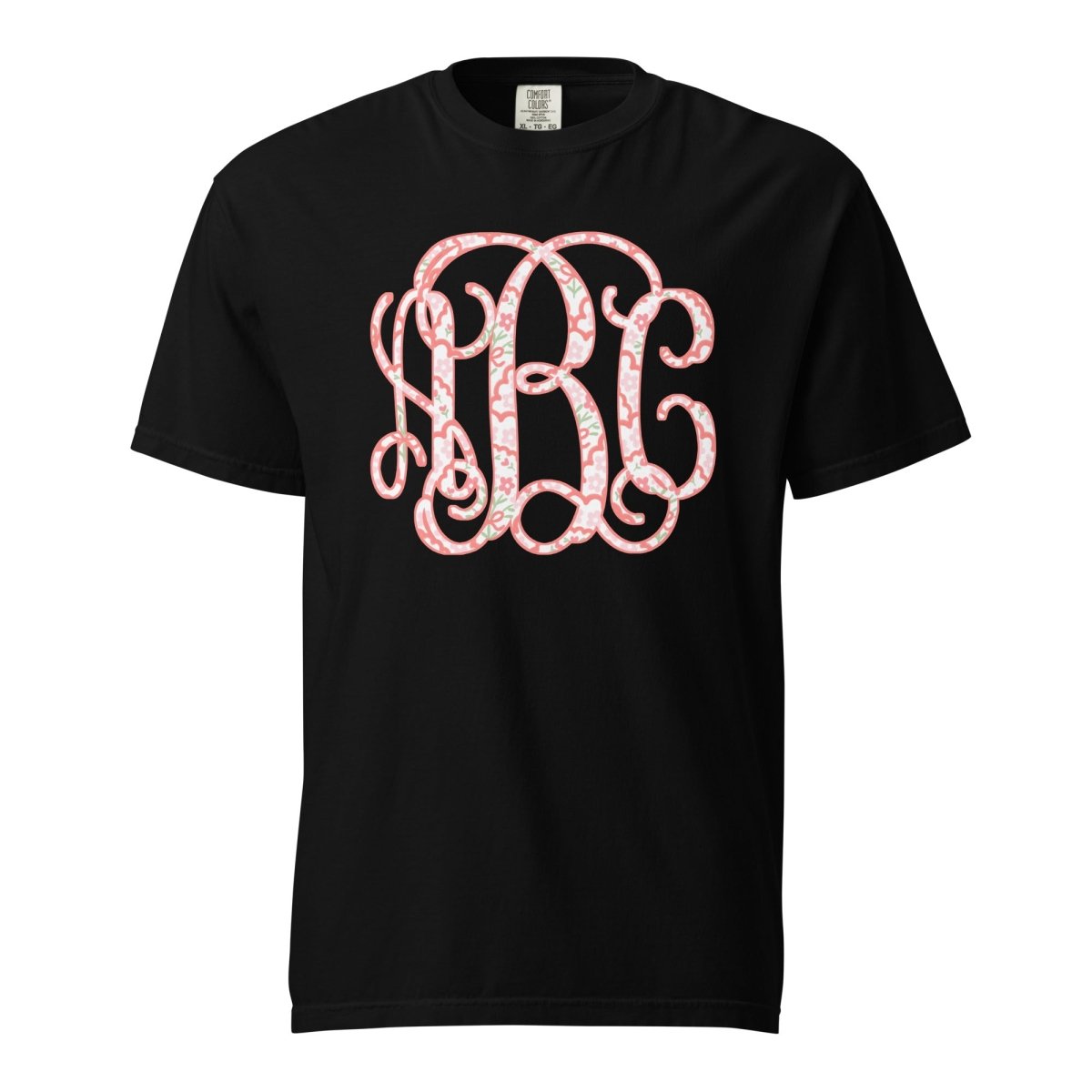 Monogrammed ‘Coquette Floral Patterns’ Big Print T-Shirt - United Monograms