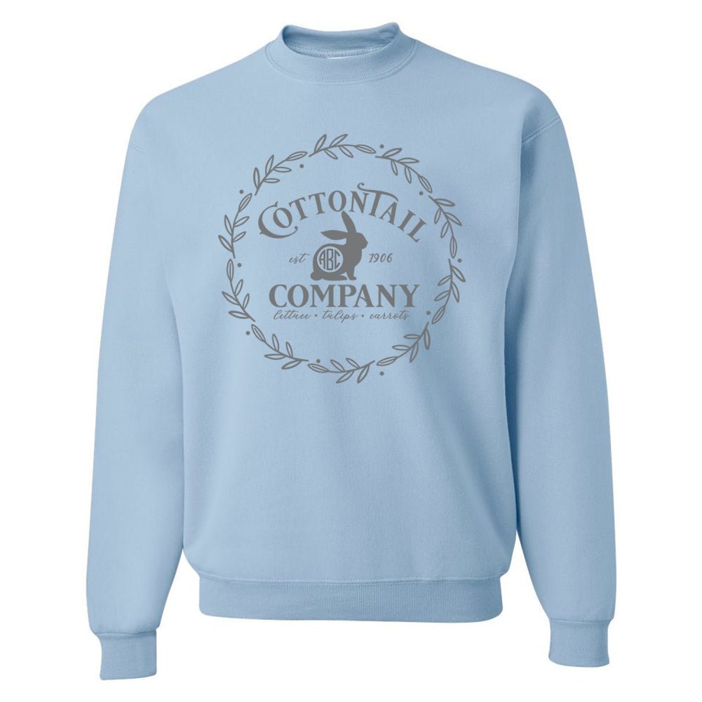 Monogrammed 'Cottontail Company' Crewneck Sweatshirt - United Monograms