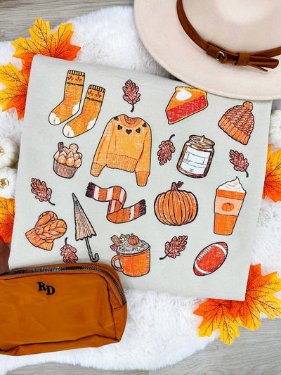 Monogrammed 'Cozy Fall' Crewneck Sweatshirt - United Monograms