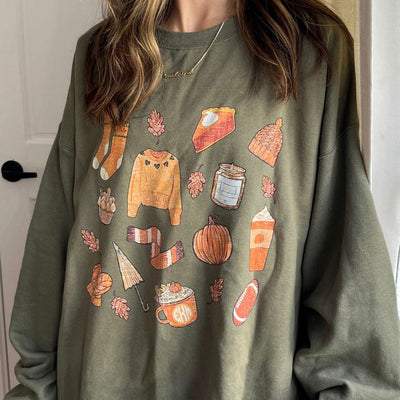 Monogrammed 'Cozy Fall' Crewneck Sweatshirt - United Monograms