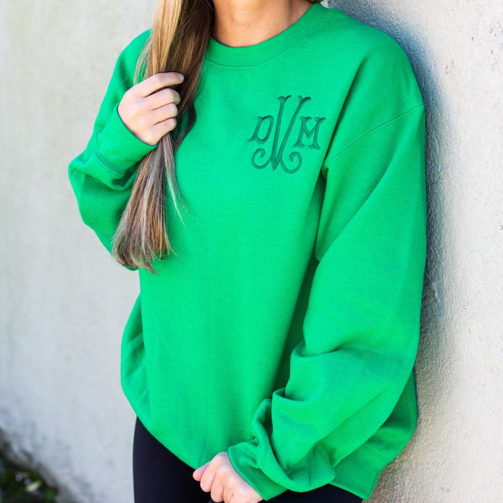 Monogrammed Crewneck Sweatshirt – United Monograms