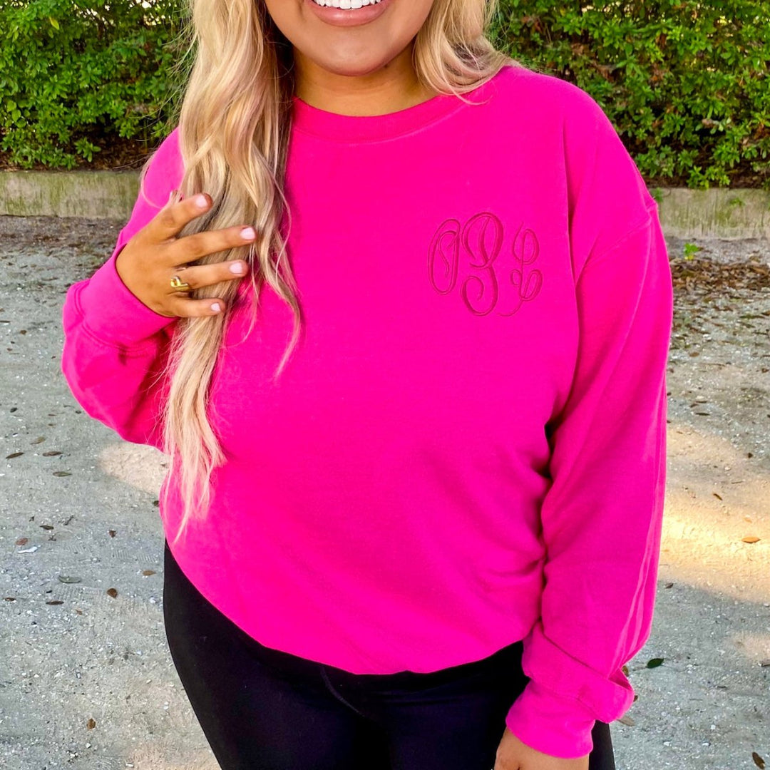 Monogrammed Crewneck Sweatshirt – United Monograms