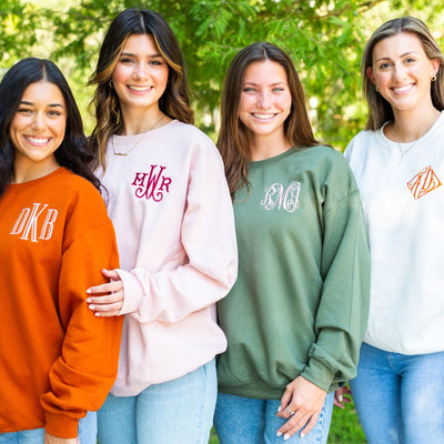 Monogrammed Crewneck Sweatshirt - United Monograms