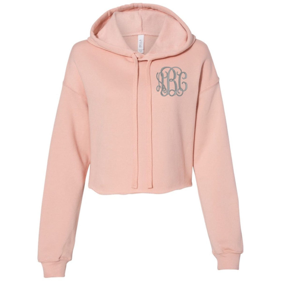 Monogrammed Cropped Hoodie – United Monograms