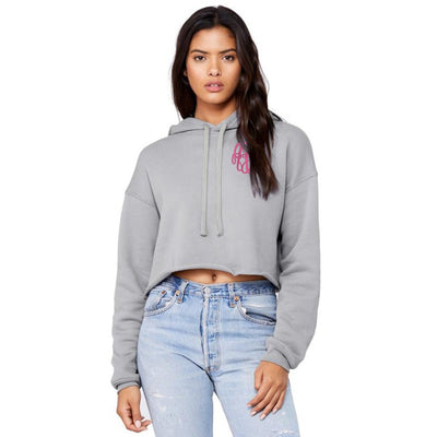 Monogrammed Cropped Hoodie - United Monograms