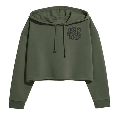 Monogrammed Cropped Hoodie - United Monograms