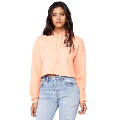 Monogrammed Cropped Hoodie - United Monograms