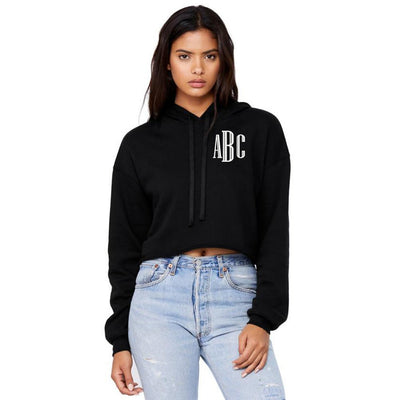 Monogrammed Cropped Hoodie - United Monograms