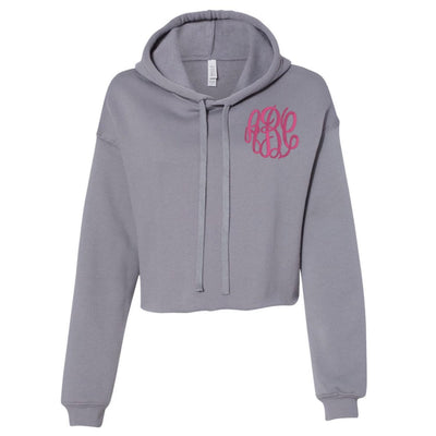 Monogrammed Cropped Hoodie - United Monograms