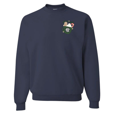 Monogrammed 'Cup Of Cheer' Crewneck Sweatshirt - United Monograms