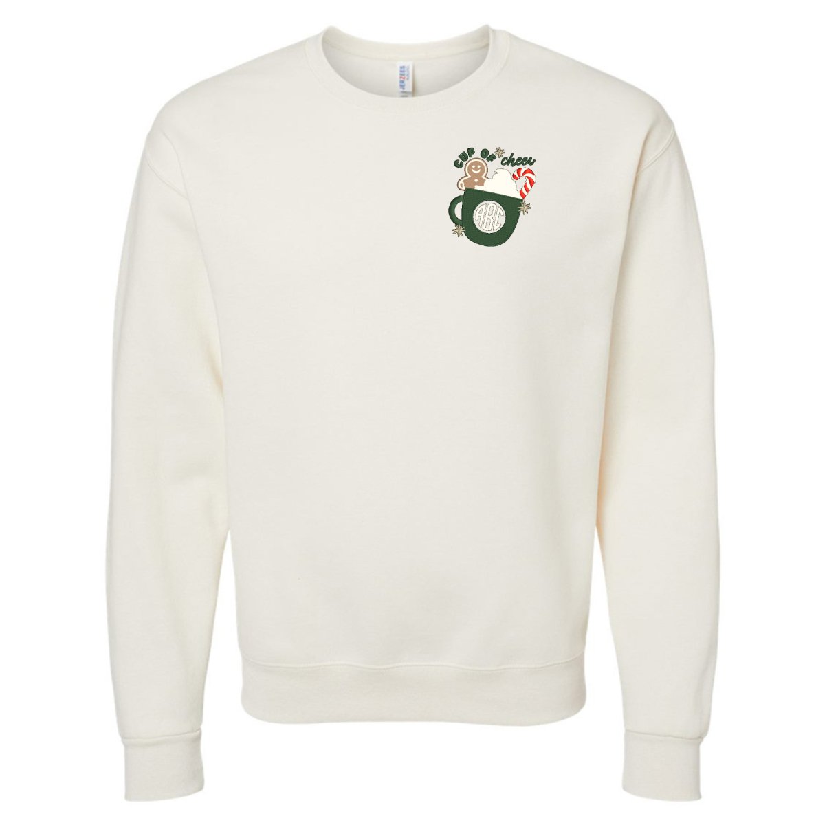 Monogrammed 'Cup Of Cheer' Crewneck Sweatshirt - United Monograms