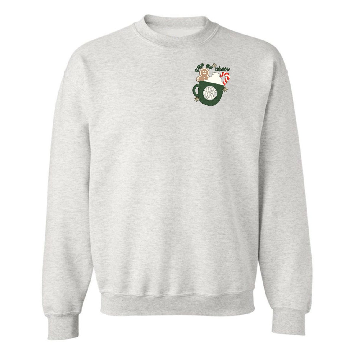 Monogrammed 'Cup Of Cheer' Crewneck Sweatshirt - United Monograms