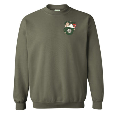 Monogrammed 'Cup Of Cheer' Crewneck Sweatshirt - United Monograms