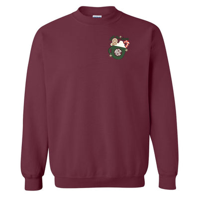 Monogrammed 'Cup Of Cheer' Crewneck Sweatshirt - United Monograms